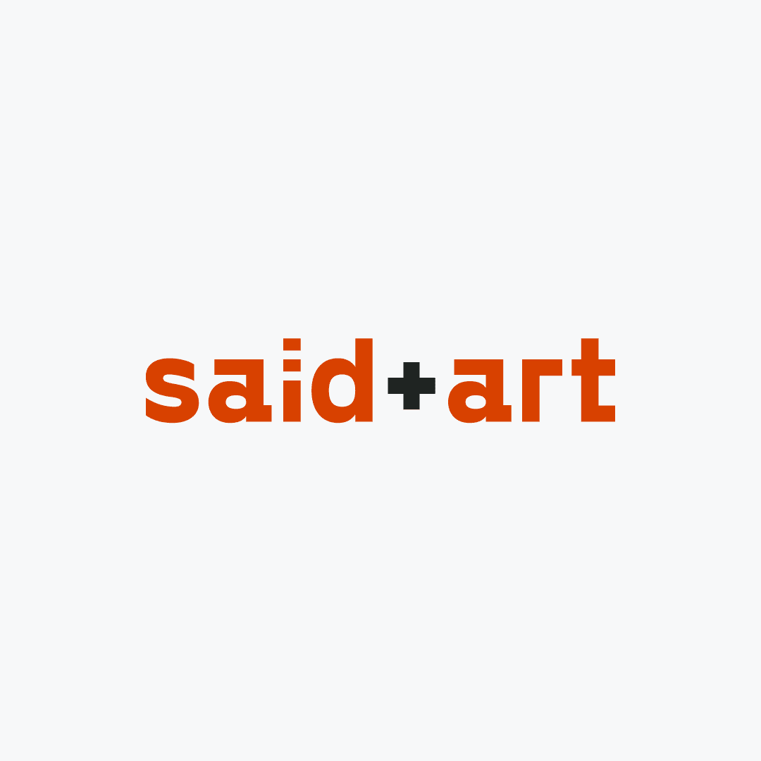 saïd + art full color wordmark logo.