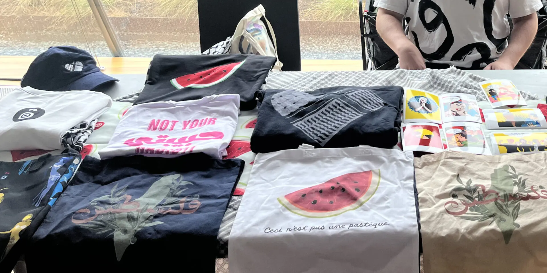 Merchant booth by DJ Basbousa.