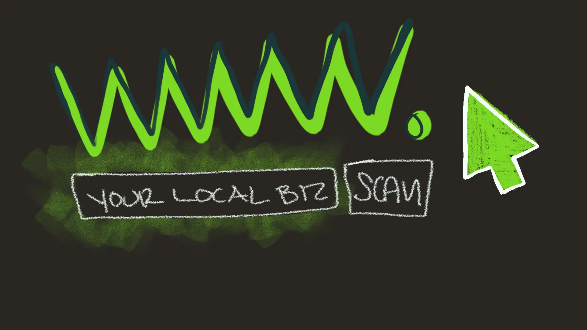 Scan your local business illustration.